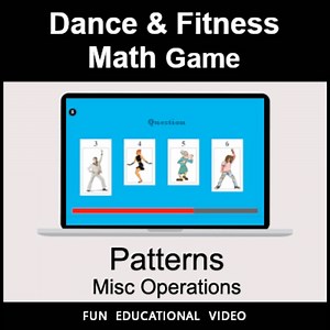 Number Patterns: Misc Operations - Math Dance Game & Math Fitness Game