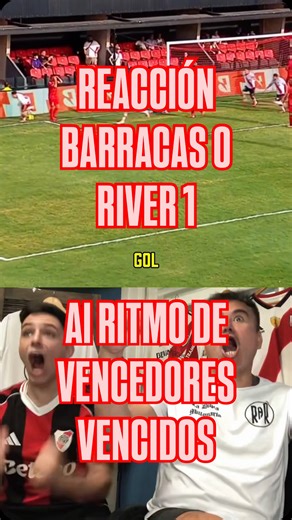 LaDuplaMillonaria 🎩🇦🇷 on Instagram: "REACCIÓN BARRACAS 0 RIVER 1 ❤️🤍🖤| AL RITMO DE VENCEDORES VENCIDOS DE PATRICIO REY Y SUS REDONDITOS DE RICOTA 🎸#riverplate #reaccion #argentina #futbol #vamosriver Link en el perfil⛓️"