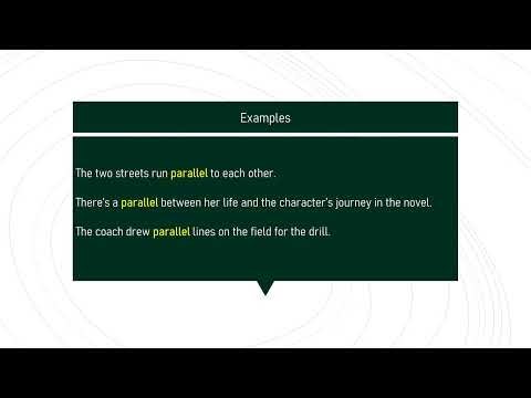 parallel # Expand Your English Vocabulary