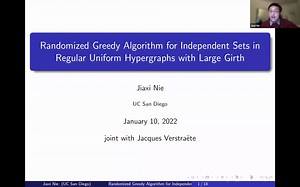 Randomized Greedy Algorithm for Independent Sets in Regular Uniform Hypergraphs