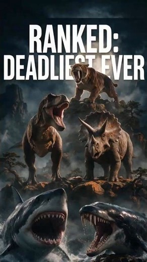 Ranking Prehistoric Killers From Weakest to Unstoppable #prehistoricanimals #predators #apex
