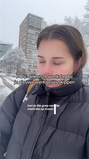 Dit is precies die goede indruk waar je je eerste werkdag voor wilt gaan 🥰 #nieuwebaan #sneeuw #sneeuwvrij #openbaarvervoer #eerstewerkdag
