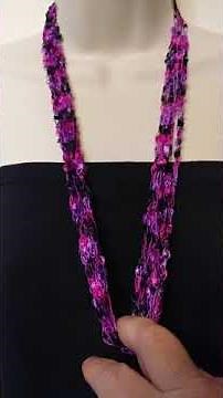 Crochet techniques trellis or ladder yarn necklace no pattern