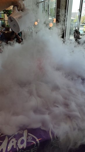 Mad Science of NE CFL on Instagram: "A little dry ice cloud!"