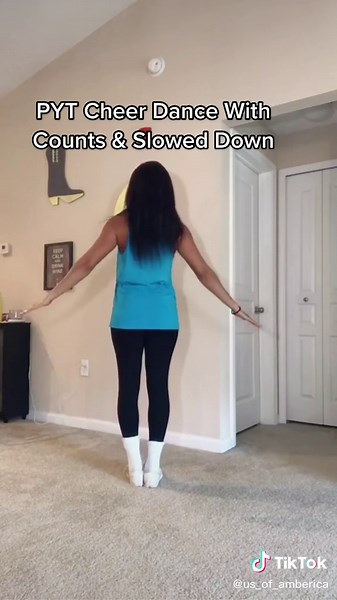 Cheerleader Dance Tutorial with Slow Counts | Mae Mae