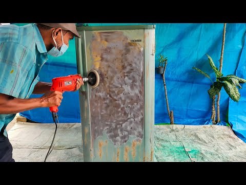 Rusted Refrigerator Restoration | fridge restoration