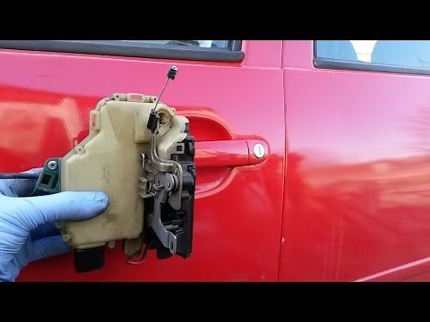 How to remove Actuator Front Driver Door Lock Module VW Golf Mk4, Jetta, Bora in 14 steps