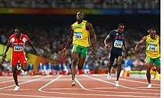 Usain Bolt takes sprinting to new heights.