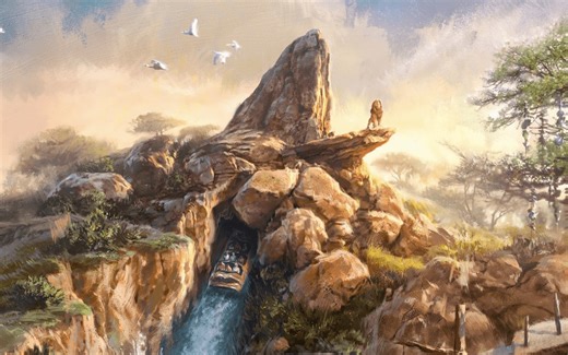 New 'Lion King' log flume ride | Concept art, scale model, story details
