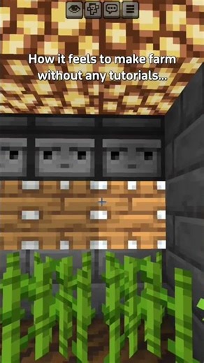 How it feels to make farm without any tutorials... #shorts #minecraft