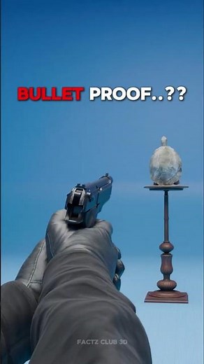 Is A Turtle Shell Bulletproof? 🤔😱|#shorts