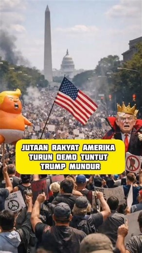 Jutaan Demo “No Kings” Desak Donald Trump Mundur