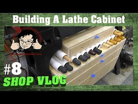 Clever ideas for a lathe cabinet (with turning tool rack)