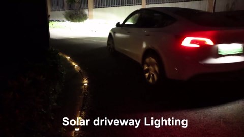 VOLISUN Solar Deck Lights Driveway Dock Lights, 12-Pack Led IP67 Waterproof Outdoor Warning Step Lights for Driveway Sidewalk Garden Pathway Yard(White)