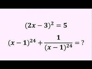 An Amazing Algebra Problem | Give It A Try!