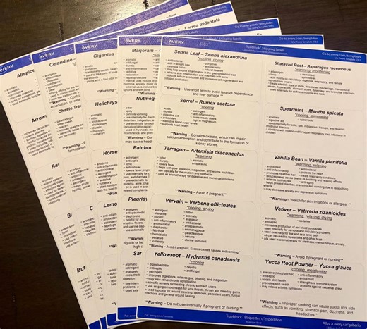 Set 4 Printable Herb Label (pdf) | Apothecary Jar Tags | 50 Botanical Labels | Instant Download - Etsy