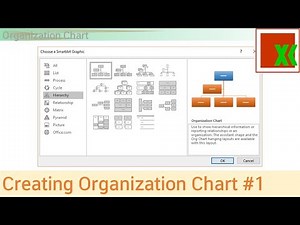 Creating Organization Chart / ผังองค์กร by Smart Art in Excel