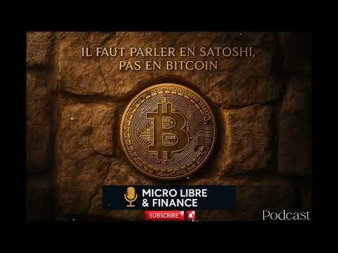 🎙️ Podcast – Pourquoi il faut parler en Satoshis (et pas seulement en Bitcoin)