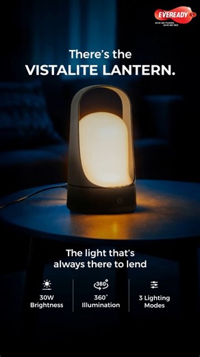 Some moments don’t need bright lights, just the right one. For late-night reads, quiet thoughts, and stories shared before sleep, the HL83 is the little glow that makes your calmest hours feel complete. [Eveready, Lantern, New Launch] | Eveready India