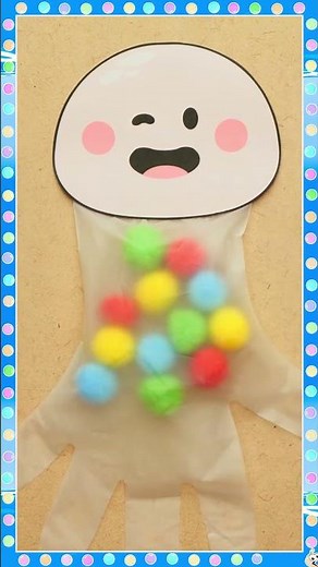 🐙🌈 Pom-Pom Octopus – A Fun Way to Learn Colors!