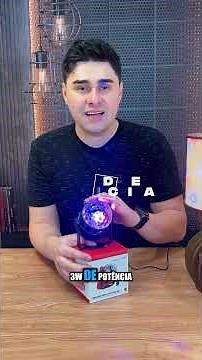 ✨ Kit 4 Globo LED RGB 🎉 Luzes Coloridas e Rotação Automática D-LED03💡 #festa #luzes #dj #iluminação