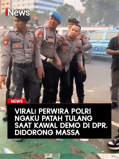 Kepala Bagian Perencanaan Polres Metro Jakarta Pusat, AKBP Adri Desas Furyanto mengaku dirinya mengalami patah tulang kaki saat mengamankan demonstrasi massa Pengurus Besar Pergerakan Mahasiswa Islam Indonesia (PB PMII) di depan DPR, Senin (22/6/2026). Saat itu, terlihat massa membakar ban. AKBP Adri terlihat berusaha memadamkan api tersebut. Namun, di saat yang bersamaan, terlihat AKBP Adri dihalang-halangi bahkan didorong hingga tersungkur. AKBP Adri terlihat pincang saat berjalan. Ia pun dibo