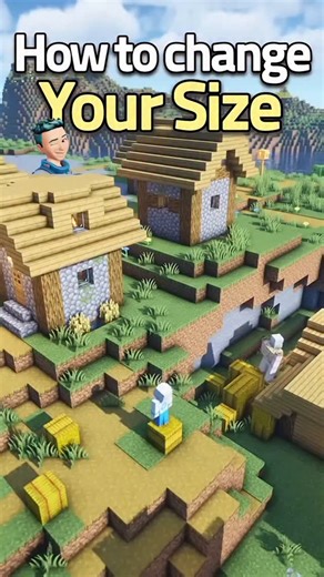 Kaizen🎯 on Instagram: "😱🔥How to change your size in Minecraft!!🚀🔥 | #mine #minecraftbuilds #reelinstagram #reels"
