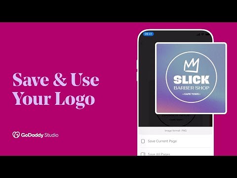 How to Save & Use Your Logo | GoDaddy Studio