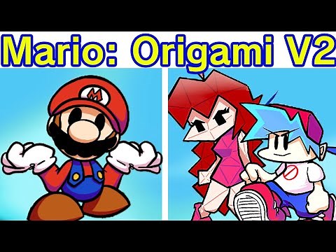 Friday Night Funkin' Vs Paper Mario: The Origami King V2 Semana Completa (Capitulo 1, 2, 3, 4)