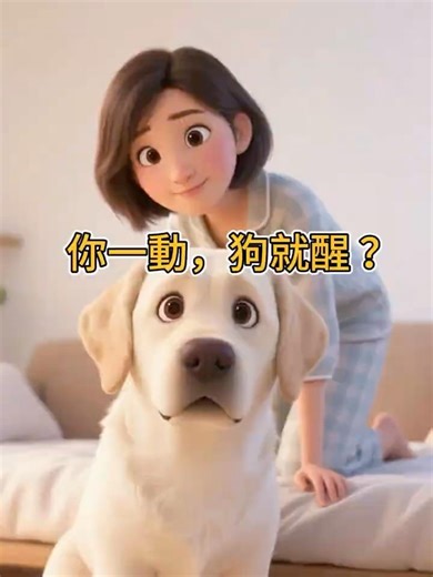 爲什麼你一動，狗狗就醒？ ＃狗狗＃萌寵#ytshorts＃寵物