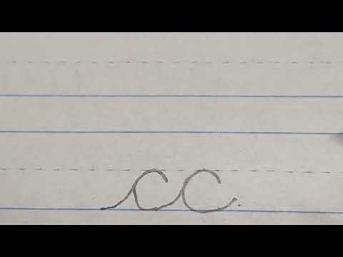How to connect cursive "c"