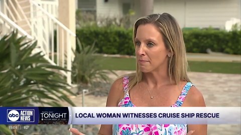 "A miracle": Florida family captures dramatic rescue after 2 go overboard on Disney cruise