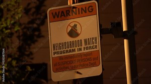 Neighborhood watch Program Sign 4k