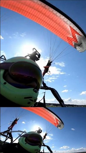 Jumping with a parachute from a paratrike #takeoff #activelifestyle #paragliding