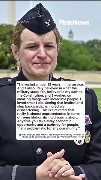 Bree Fram, one of the highest-ranking transgender officers in the US