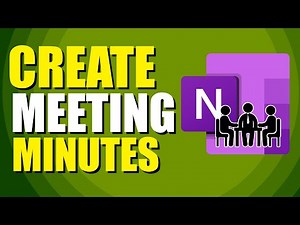 How To Create Meeting Minutes In OneNote (Best Method)