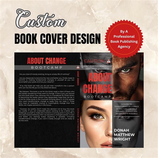 Custom Amazon KDP Book Cover Design, Fully Personalized Book Cover Design, Front Cover, Back & Spine, Self Publishing Professional Designer - Etsy