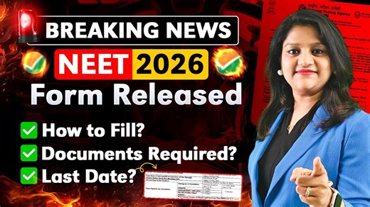 Medipedia Overseas - MBBS India & Abroad on Instagram: "NEET Application Form 2026 Out! 📄 NEET Registration 2026 Form, NEET 2026 Exam Date, & NEET Form Fees | NTA Latest Update | LIVE Form Filling NEET 🚨 NEET 2026 Application Form Released | Complete Form Filling Process + Document Upload Guide NTA has officially started the neet 2026 application form process, and in this detailed step-by-step video you will learn how to fill neet application form 2026, important instructions, document upload 