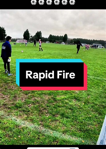 How many saves? Rapid fire warm up. No time to reset fully. Up and adjust and make saves. Great to get feet moving and improve reactions. Not every save is made from a perfect set position in game. @Frixiongk #goalkeeper #football #fyp #goalkeepersave #save