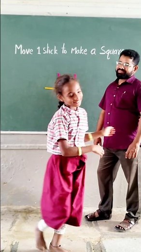 Move 1 stick to make a square / innovative ideas #education #maths #school #students #shortvideo