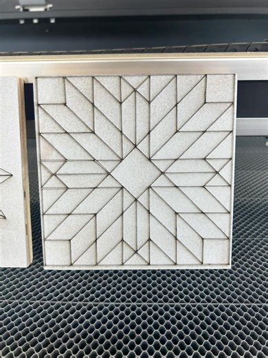 Laser Engraved Barn Quilt Pattern on MDO: Ready to Paint - Etsy