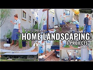 HOME LANDSCAPING & OUTDOOR PROJECT IDEAS!!😍 LANDSCAPE WITH ME 2025 | ARIZONA FIXER UPPER