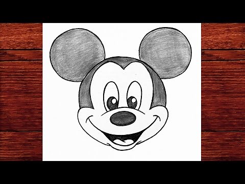 How To Draw Mickey Mouse | Easy Step by Step Sketch Tutorial for Beginners