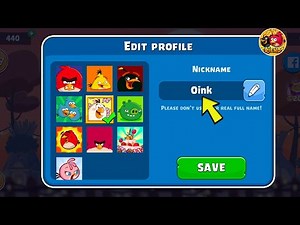 Game Account Name Edit – Angry Birds Friends