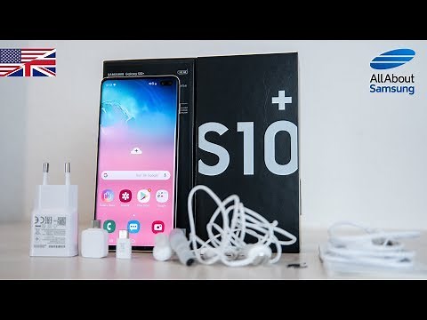 Samsung Galaxy S10 Plus Unboxing english ceramic white 4k
