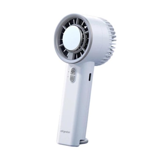 [$3.52] Portable Handheld Ice Cooling Fan Desktop Semiconductor Turbine High-Speed Fan(White)