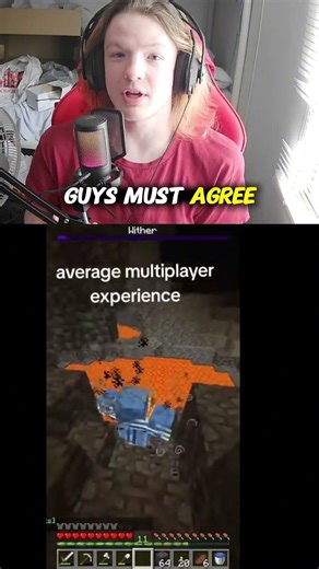 average minecraft multiplayer be like #shorts #gaming #chaos
