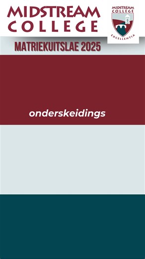 AD | Midstream College vier vanjaar nie net sy 20ste bestaansjaar nie, maar ook die 2025-matrieks se spoguitslae met 972 onderskeidings, ŉ topdrie nasionale posisie en 100% tersiêre toelating. #midstreamcollege #matricresults2025 #parallelmedium | Rekord