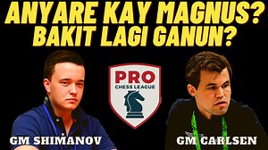55K views · 2.1K reactions | SACRIFICE THE ROOK! INATAKE SI MAGNUS! Shimanov vs Carlsen! Pro Chess League 2023 | Biyaherong Chess Coach | Facebook