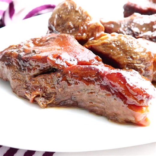 🍖✨ Get ready to enjoy some mouthwatering and oh-so-tender Crock-Pot BBQ Boneless Beef Ribs! These ribs are cooked low and slow, bursting with flavor and so tender that they practically fall apart with each bite! 🌟 Find the link to the recipe and instructions in the first comment below 👇👇👇 | Crock-Pot Ladies